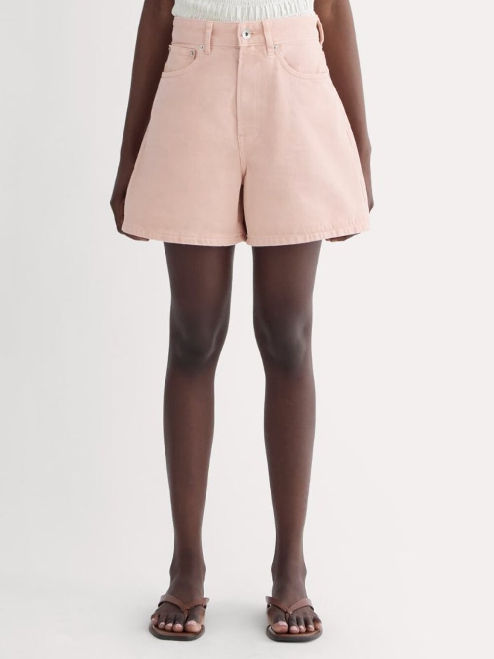 The A-Line Light Pink Denim Short - 32R